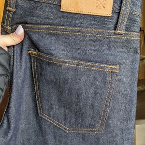 Arcane Supply Co Men's size 33 raw denim selvedge tapered leg